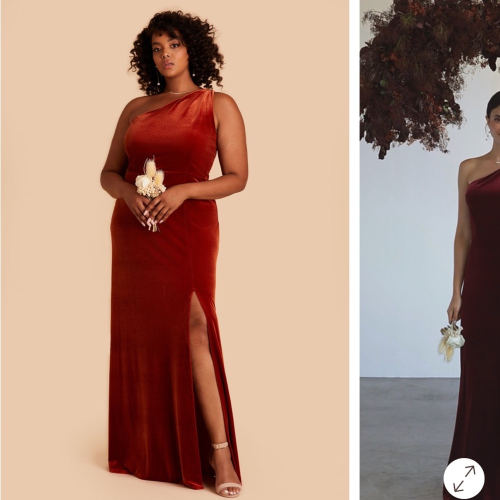 BRAND NEW BIRDY GREY KIRA DRESS VELVET BURNT ORANGE SIZE 1X